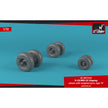 1/72 V-22/MV-22 Osprey wheels w/ weighted tires type 