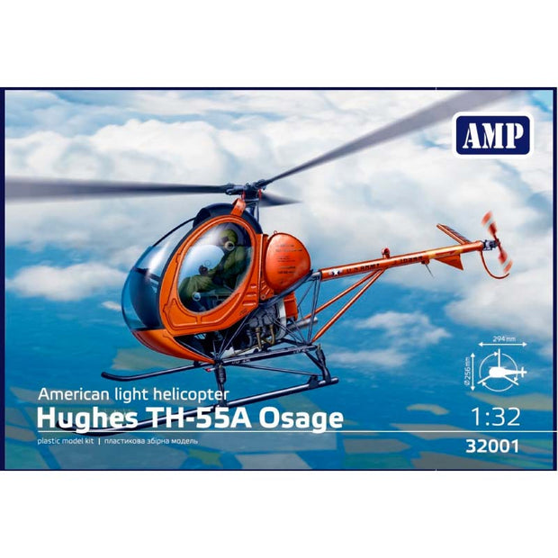 Hughes TH-55A Osage Scale 1:32 AMP 32001 Plastic Model Helicopter Kit