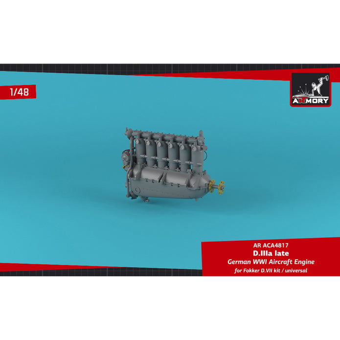 1/48 German WWI Aircraft Engine mod, D.IIIa late Scale 1:48 Armory Models AR ACA4817