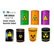 Labels on barrels and packaging with toxic waste. Scale 1:35 DAN Models DM 35010