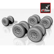1/72 Antonov An-10 Cat / An-12 Cub wheels (for Amodel, ModelSvit, Roden)  Scale 1:72 Armory Models AR AW72019