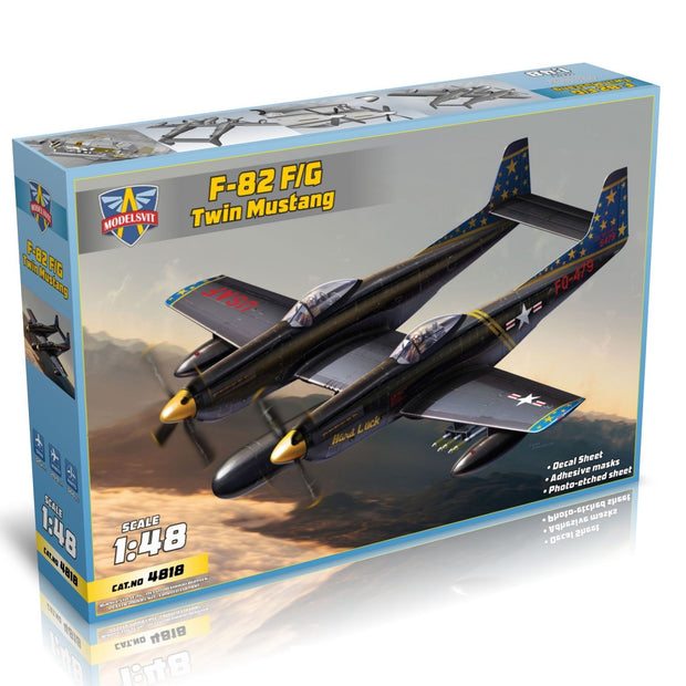 Modelsvit 4818 Plastic model aicraft kit Scale 1:48 F-82 F/G Twin Mustang