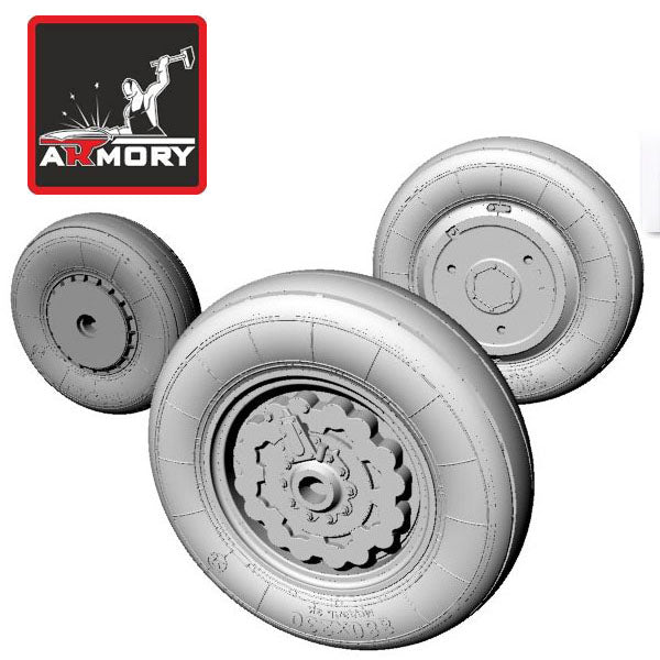 1/48 Sukhoj Su-7BKL Fitter wheels Scale 1:48 Armory Models AR AW48007