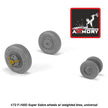 1/72 F-100D Super Sabre wheels w/ weighted tyres Scale 1:72 Armory Models AR AW72319