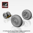 1/72 Sukhoj Su-27K / Su-33 Flanker wheels w/ weighted tires, front mudguard Scale 1:72 Armory Models AR AW72034