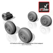 1/72 Sukhoj Su-32FN / Su-34 Fullbak wheels w/ weighted tires, front mudguard Scale 1:72 Armory Models AR AW72045