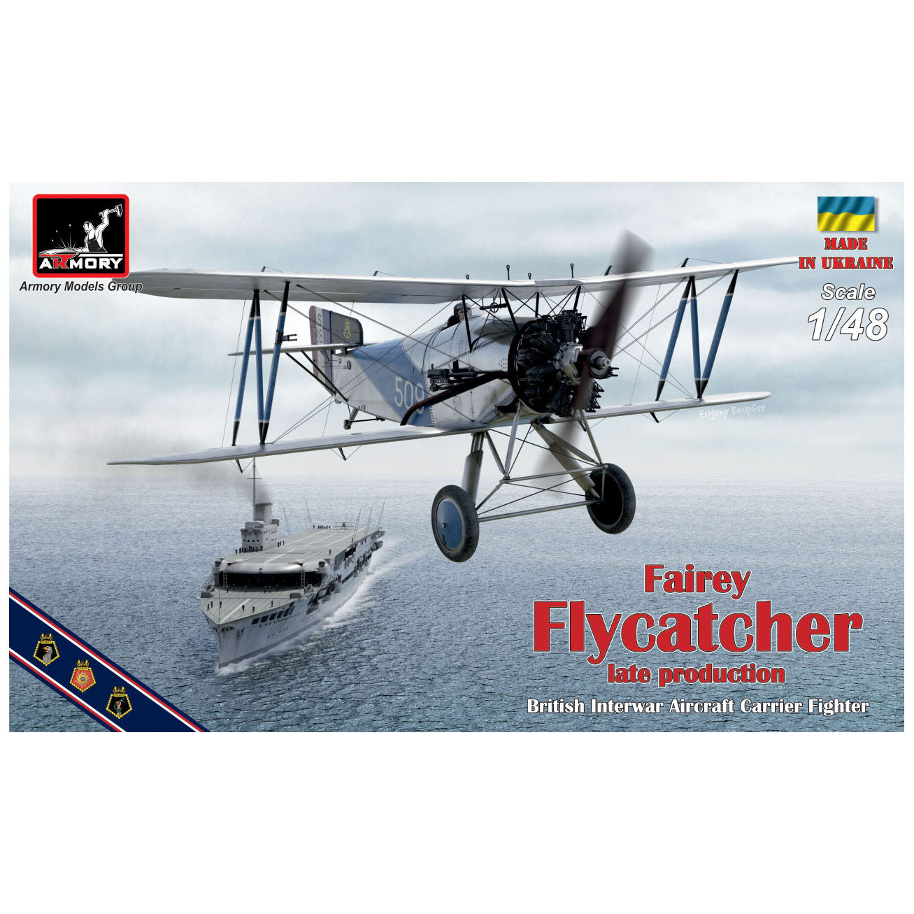 1/48 Fairey Flycatcher British interwar FAA Fighter, late version, w/ Jaguar-IV engine Scale 1:48 Armory Models AR48002