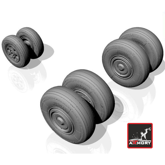 1/72 Sukhoj Su-24 Fencer early type wheels Scale 1:72 Armory Models AR AW72023