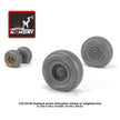 1/35 SH-60 Seahawk wheels w/ weighted tires Scale 1:35 Armory Models AR AW35302