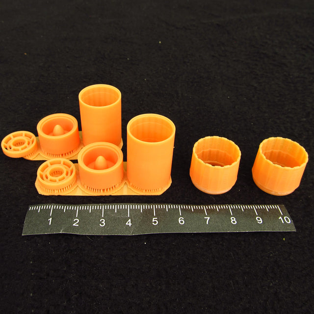 McDonnell Douglas F-4 Phantom II (E/J/F/G/S), Jet Nozzels Detailing set (3D-Printed) Scale 1:48 (Recommended for kit: Italeri, Hasegawa) Metallic Details MDR48268 - For Model Aircraft Kits