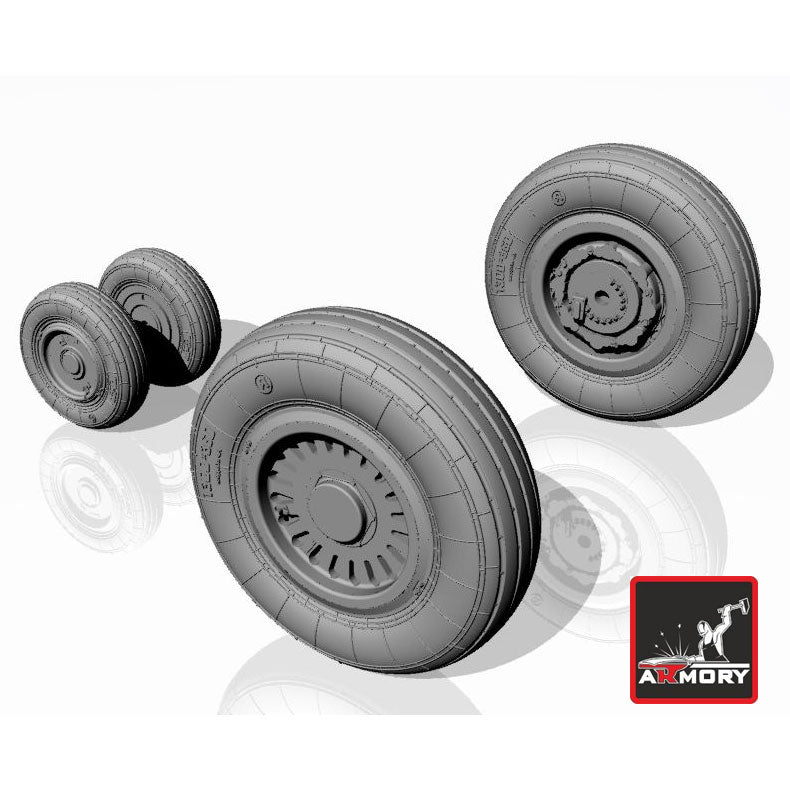 1/72 Mikoyan MiG-25 Foxbat wheels Scale 1:72 Armory Models AR AW72021