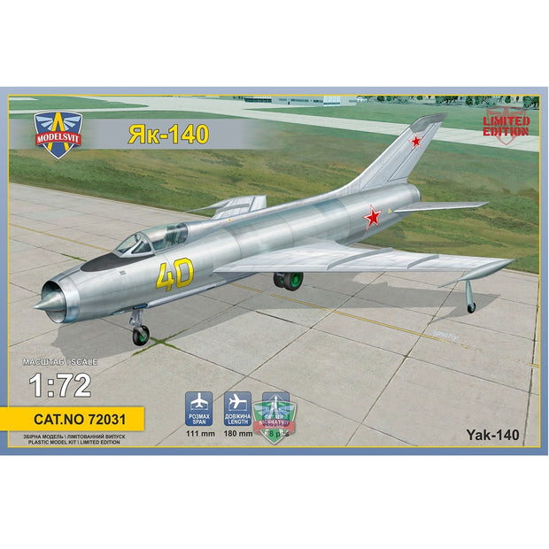 Modelsvit 72031 Plastic model aicraft kit Scale 1:72 Yak-140