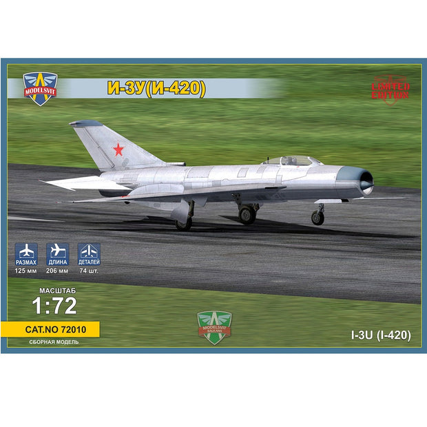Modelsvit 72010 Plastic model aicraft kit Scale 1:72 Mikoyan-Guriewicz MiG I-3U(I-420)