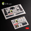 A-7A Corsair II. Interior 3D Decals (for HobbyBoss Aircraft model kit) Scale 1:48 KeliK K48100