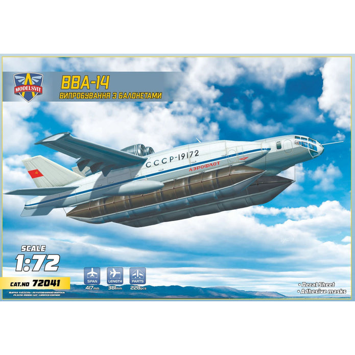 Modelsvit 72041 Plastic model aicraft kit Scale 1:72 VVA-14 with inflatable pontoons