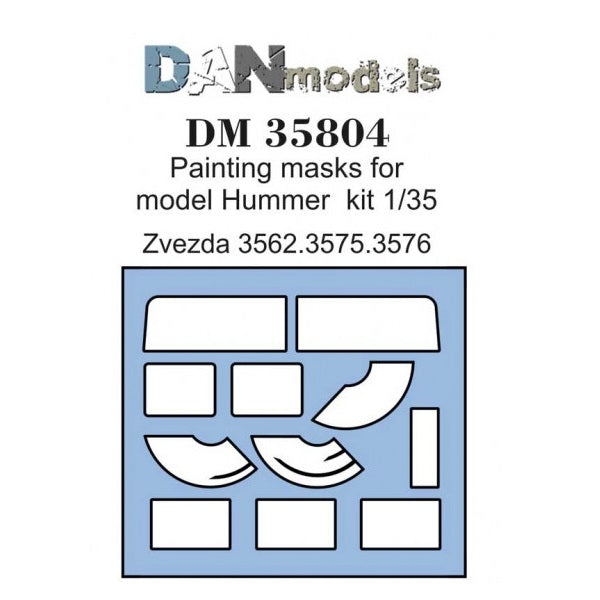 Painting Masks for Hammer model (for Zvezda 3662,3575,3576) Scale 1:35 DAN Models DM 35804