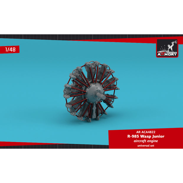 1/48 R-985 Wasp Junior aircraft engine Scale 1:48 Armory Models AR ACA4822