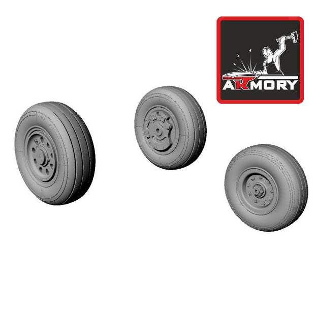 1/48 F-35A Lightning-II wheels Scale 1:48 Armory Models AR AW48302