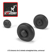 1/72 Antonov An-2/An-3 Colt wheels w/ weighted tires Scale 1:72 Armory Models AR AW72057