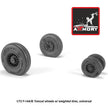 1/72 F-14A/B Tomcat early type wheels w/ weighted tires Scale 1:72 Armory Models AR AW72331
