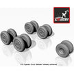 1/72 Tupolev Tu-22 Blinder wheels Scale 1:72 Armory Models AR AW72043