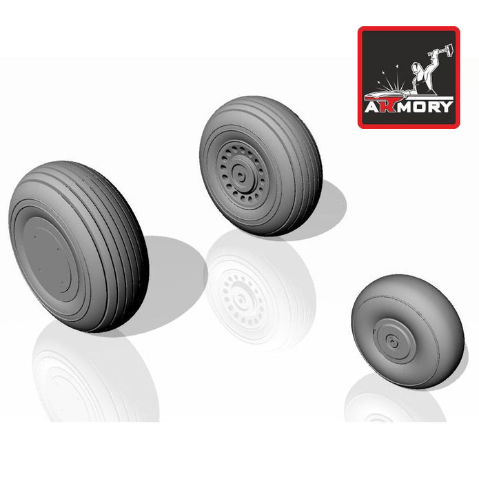 1/72 A-20G Boston wheels, late Scale 1:72 Armory Models AR AW72303