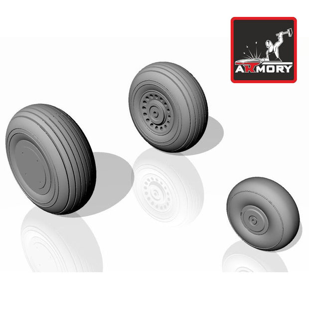 1/72 A-20G Boston wheels, late Scale 1:72 Armory Models AR AW72303