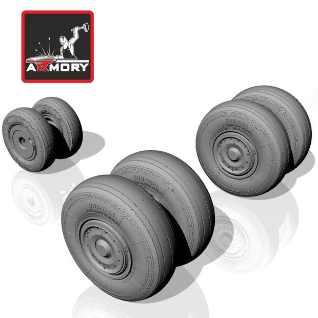 1/48 Sukhoj Su-24 Fencer wheels, late Scale 1:48 Armory Models AR AW48018