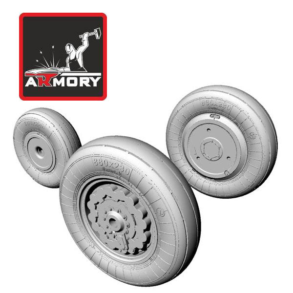 1/48 Sukhoj Su-17/-22 Fitter wheels Scale 1:48 Armory Models AR AW48008