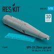 GPU-2/A 20mm gun pod (1 pcs) (OV-10A, A-4, A-37, AH-1G) (3D Printed) Scale 1:72 ResKit RS72-0475