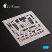 Mig-29 Fulcrum-C 9-13. Interior 3D Decals (for Great Wall Hobby (GWH) Aircraft model kit) Scale 1:72 KeliK K72142