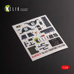 F-16A/C. Interior 3D Decals (for Academy Aircraft model kit) Scale 1:48 KeliK K48103