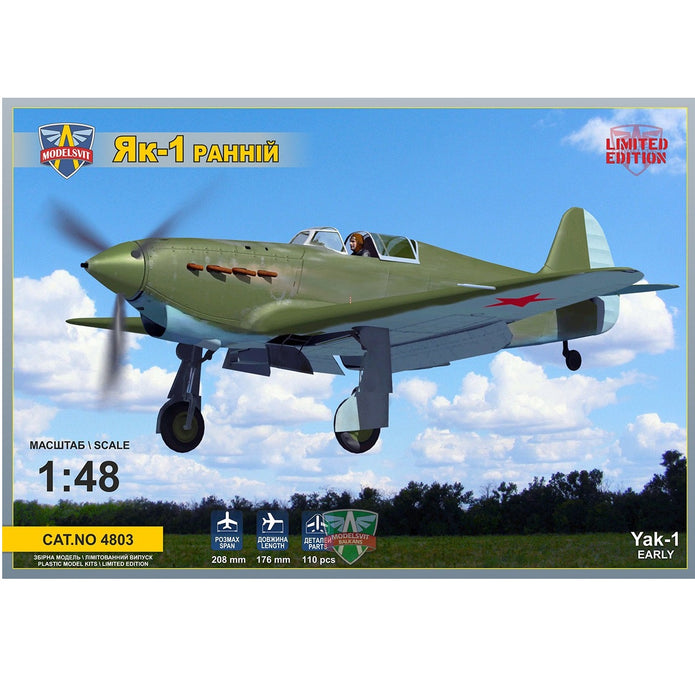 Modelsvit 4803 Plastic model aircraft kit Scale 1:48 Yakovlev Yak-1 (Early Version)