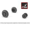 1/48 Fairey Gannet late type wheels w/ weighted tires of checkerboard tire pattern Scale 1:48 Armory Models AR AW48411