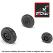1/48 Fairey Gannet early type wheels w/ weighted tires of straight tire pattern Scale 1:48 Armory Models AR AW48410