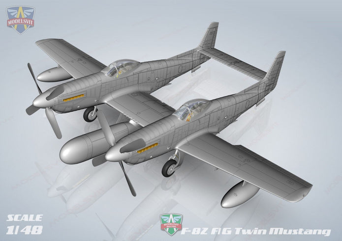Modelsvit 4818 Plastic model aicraft kit Scale 1:48 F-82 F/G Twin Mustang
