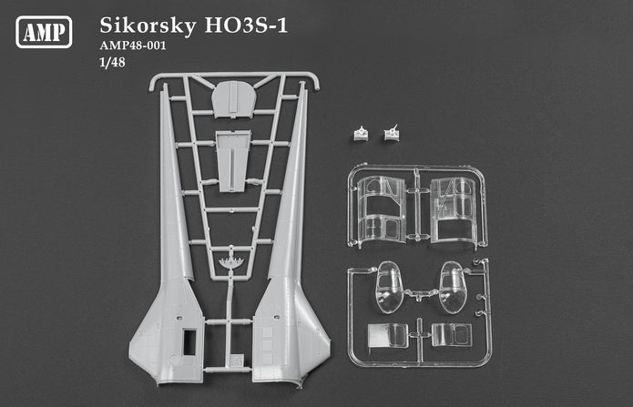 Sikorsky HO3S-1 Scale 1:48 AMP 48001 Plastic Model Helicopter Kit