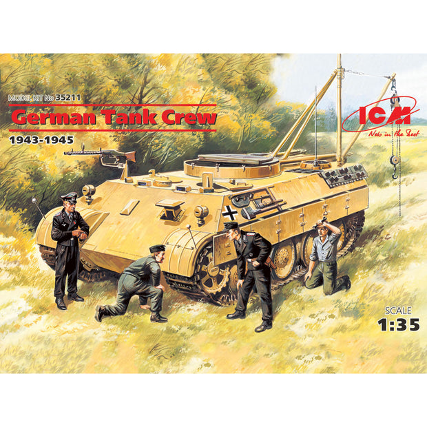 ICM 35211 Plastic model kit Scale figures 1:35 German tank crew, 1943-1945