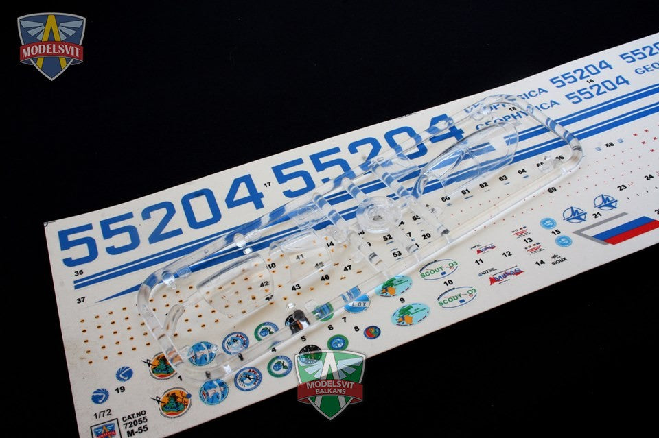 Modelsvit 72055 Plastic model aicraft kit Scale 1:72 M-55 