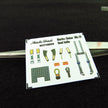 Ejection Seat F16F Rafale, Seats + 3D Decals Detailing set (3D-Printed) Scale 1:48 Metallic Details MDR48261 - For Aircraft Models Kits