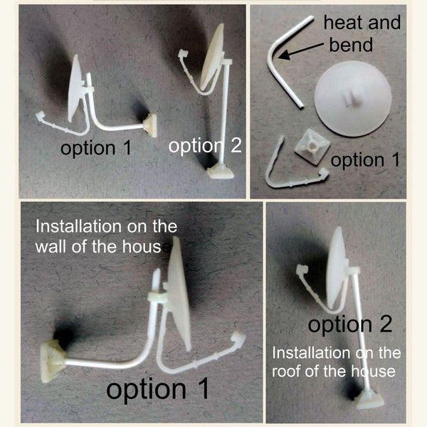 Material for dioramas. satellite dish is round. Set 6 pcs Scale 1:35 DAN Models DM 35315