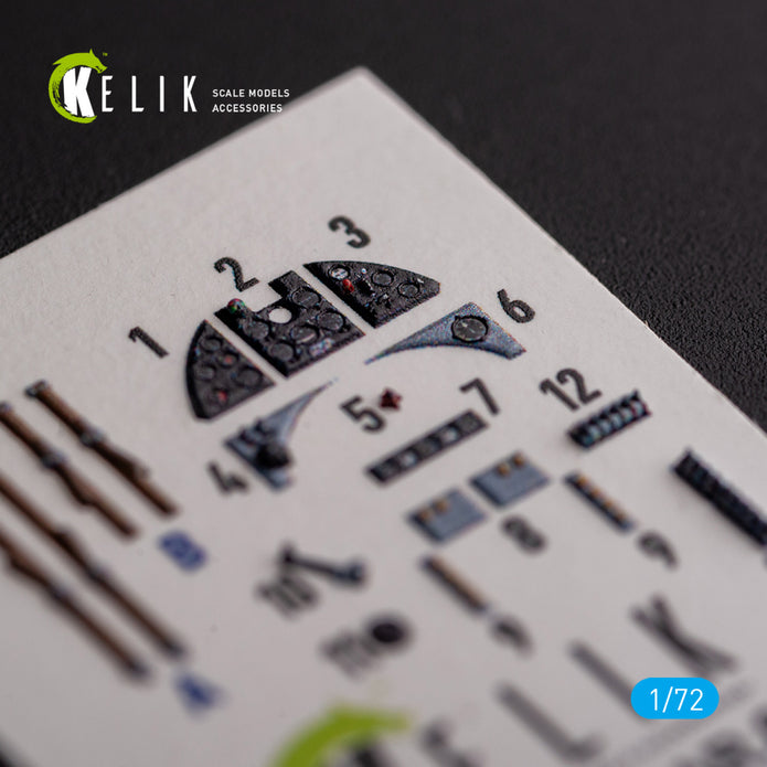 IAR.81c. Interior 3D Decals (for IBG Models Aircraft model kit) Scale 1:72 KeliK K72143