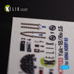Yak-1B. Interior 3D Decals (for Arma Hobby Aircraft model kit) Scale 1:72 KeliK K72133