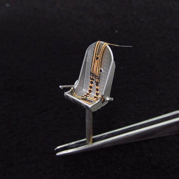 Hurricane Seats + 3D Decals Detailing set (3D-Printed) Scale 1:48 Metallic Details MDR48263 - For Aircraft Model Kits