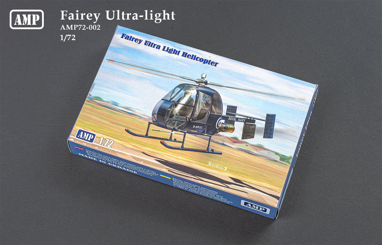 Fairey Ultra Light helicopter Scale 1:72 AMP 72002 Plastic Model Helicopter Kit