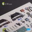 Gloster Gladiator Mk.I/II. Interior 3D Decals (for Airfix Aircraft model kit) Scale 1:72 KeliK K72128