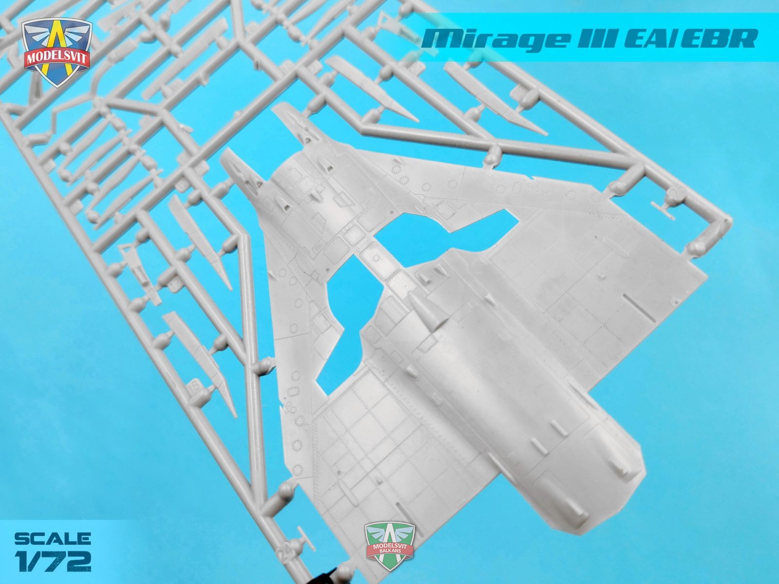 Modelsvit 72063 Plastic model aicraft kit Scale 1:72 Mirage III EA/EBR