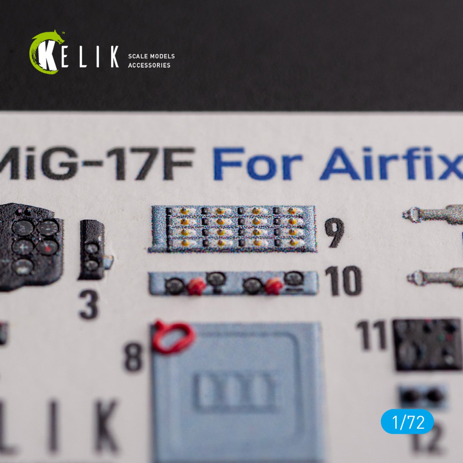 Mig-17 Fresco (Shenyang J5). Interior 3D Decals (for Airfix Aircraft model kit) Scale 1:72 KeliK K72139
