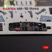 UH-1D Huey. Interior 3D Decals (for Kitty Hawk / Zimimodel Helicopter model kit) Scale 1:48 KeliK K48106