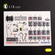 Lockheed F-104 A/C. Interior 3D Decals (for Italeri Aircraft model kit) Scale 1:32 KeliK K32032